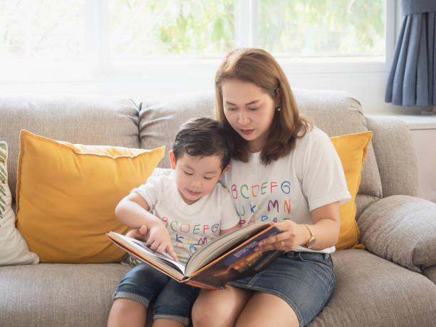 istock My mother was reading a book for my son 1149216161