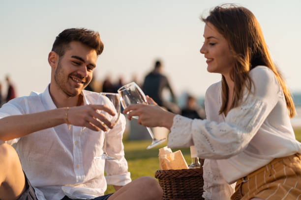 istock Couple on a picnic date 1149219927