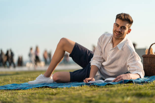 istock Portrait of man on a picnic 1149220634