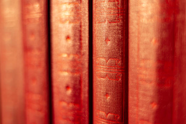 istock Old books with beautiful covers on the bookshelf. 1149222218