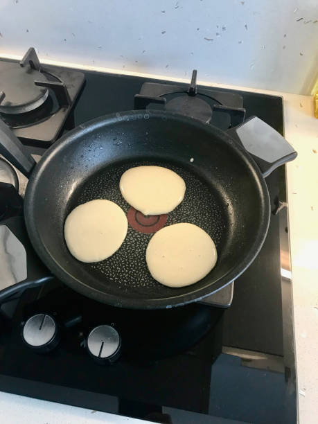 istock Raw Pancake Dough in Pan Ready to Cook. 1149222242