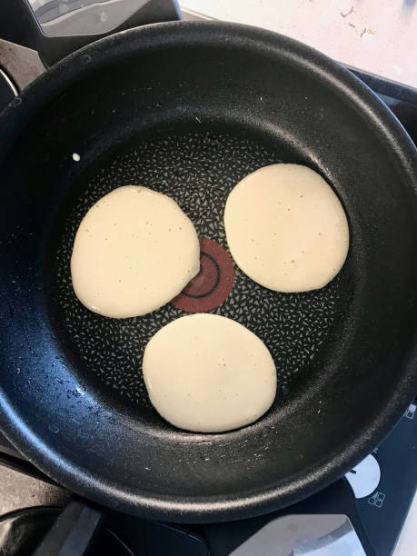 istock Raw Pancake Dough in Pan Ready to Cook. 1149224151