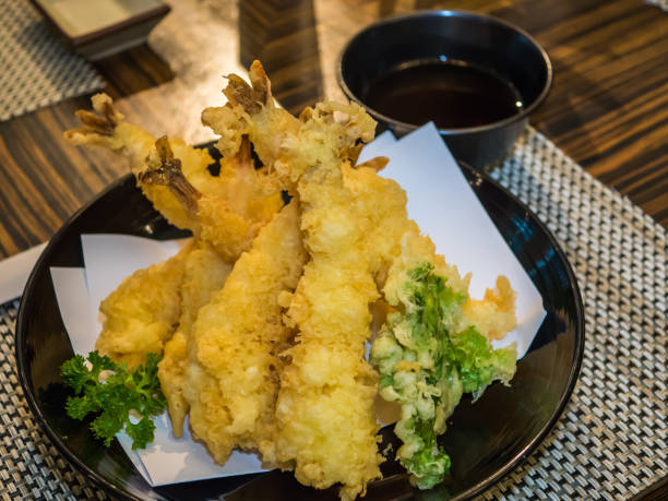 Shrimp tempura stock photo