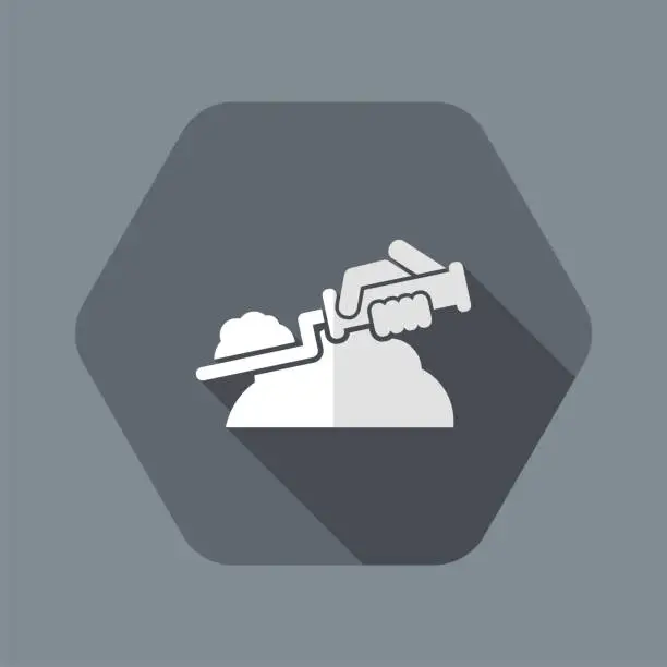 Vector illustration of Bricklayer icon