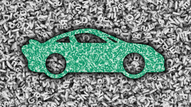 istock Big data application in self-driving car concept. 3D illustration. 1149235285