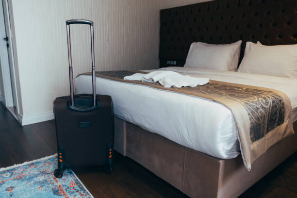 istock Luggage in the hotel room 1149237586
