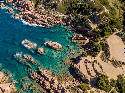 One of the most evocative places of Costa Paradiso, the beach of the Source