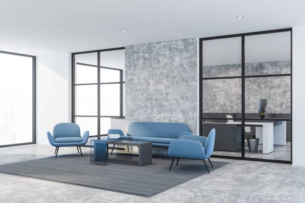 istock White and concrete office waiting room corner 1149239804