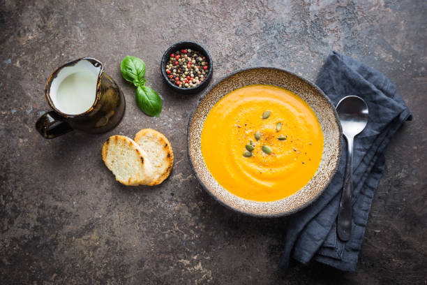 istock Vegetarian pumpkin soup 1149239814
