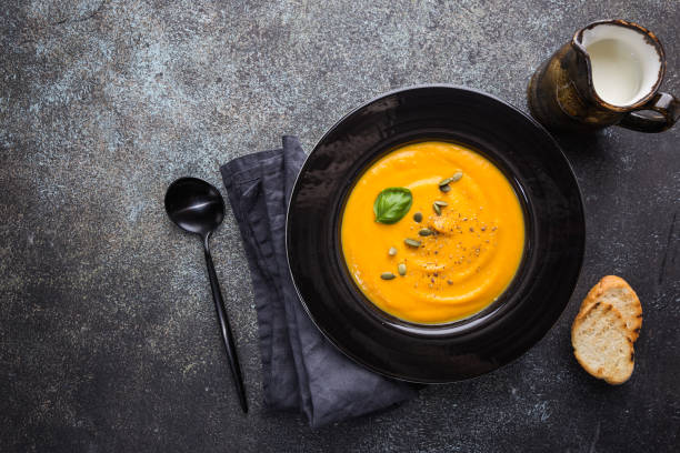 istock Vegetarian pumpkin soup 1149239843