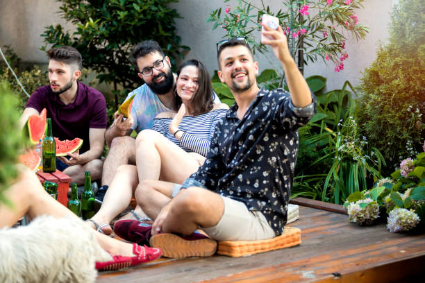istock Summer party with watermelon 1149240082