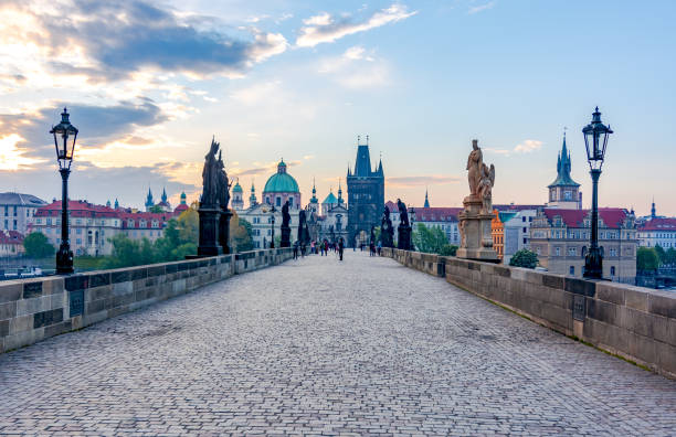 istock Charles Bridge (Karluv Most) at sunrise, Prague, Czech Republic 1149247579
