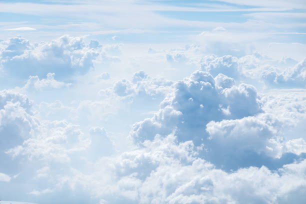 istock The sky is bright blue. There are clouds floating through. Feel relax when looking. See the sun on the sun. 1149248780