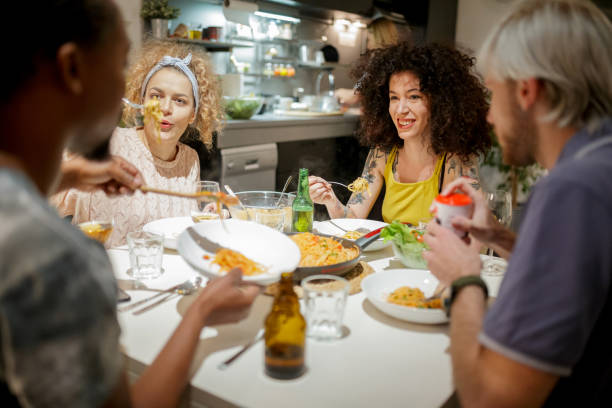 istock A group of young millenials dining 1149249458