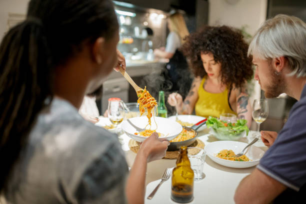 istock A group of young millenials dining 1149249977