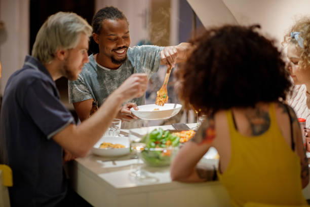istock A group of young millenials dining 1149251594