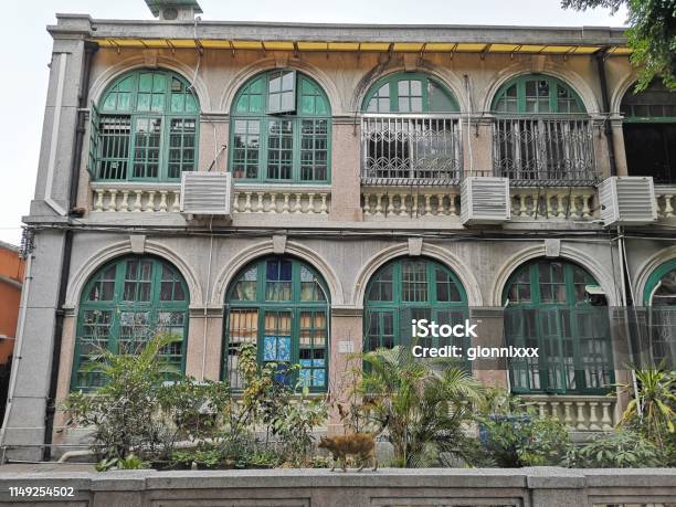 Mansion In Shamian Island Guangzhou China Stock Photo - Download Image Now - Architecture, Building Exterior, China - East Asia