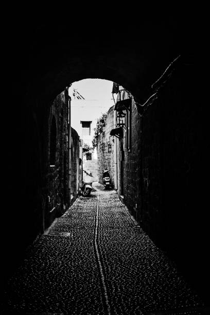 Small town street - Rhodes, Greece