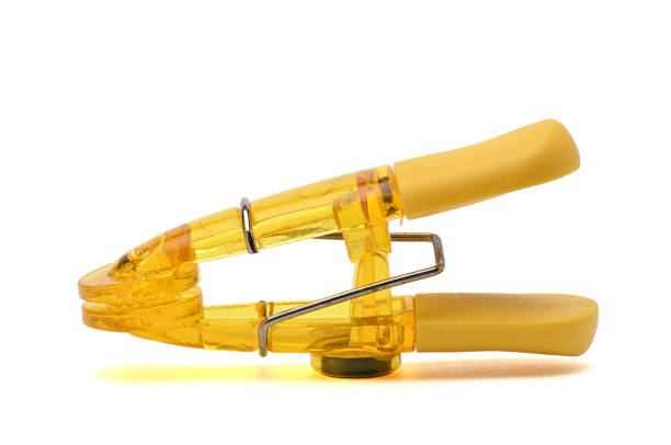 istock Clothespin.Clothes pegs for hanging clothes.On a white background 1149256464