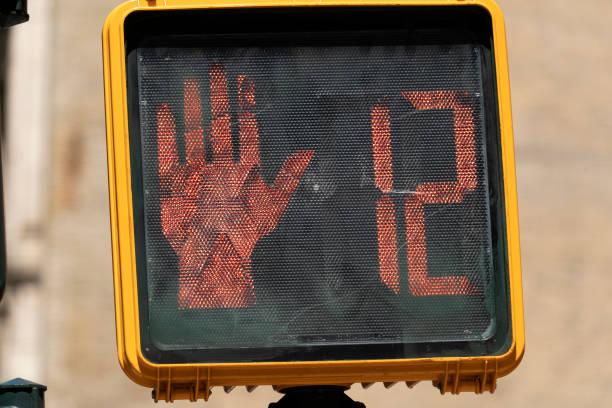istock no walking traffic light in new york 1149258588