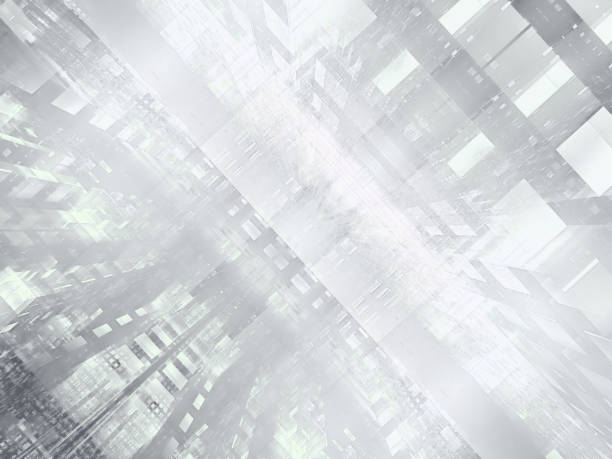 Abstract futuristic portal or data center - digitally generated image