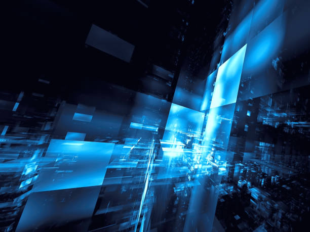 istock Futuristic city with glass walls - abstract digitally generated image 1149263950