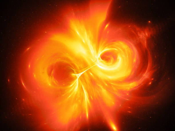 istock Fiery glowing correlated worlds with wormhole 1149265882