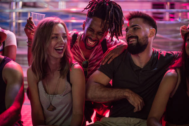istock Friends at amusement park 1149269365