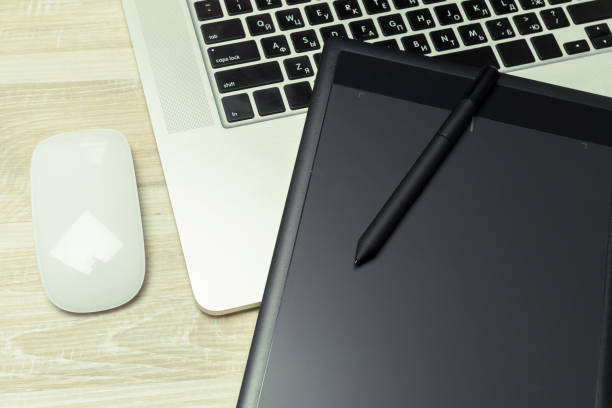 istock Working place of designer, close-up 1149270856