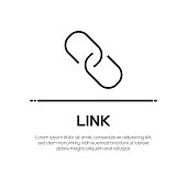 link-vector-line-icon-simple-thin-line-i