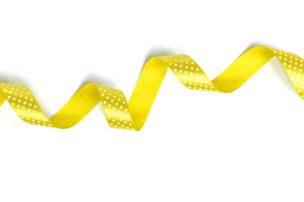 istock Yellow ribbons isolated on white 1149273911