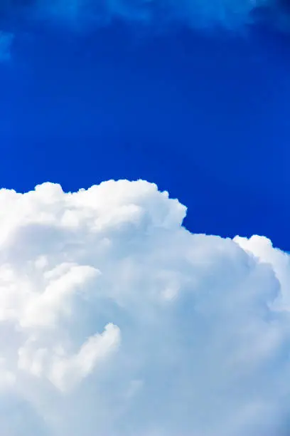 Photo of Cumulus cloud with a blue sky