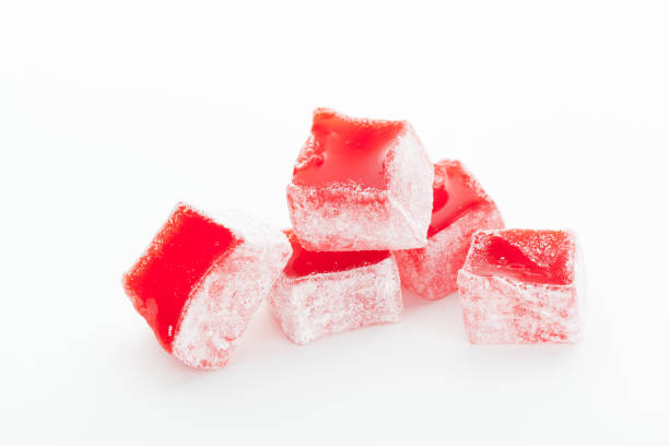 istock Tasty Turkish delight isolated on white 1149280641