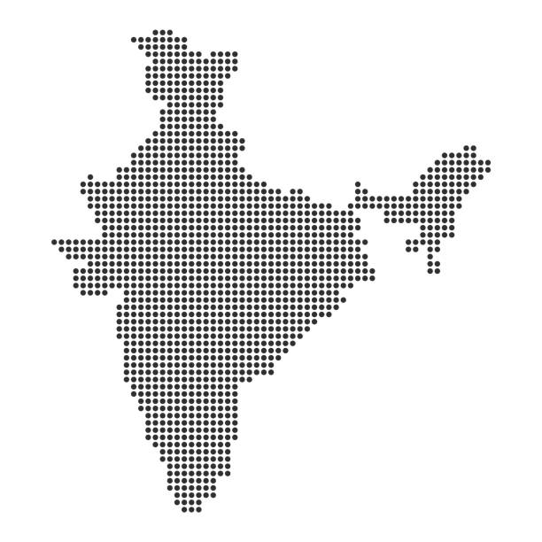 ÐÑÐ½Ð¾Ð²Ð½ÑÐµ RGB Map with dot - India . Template for your design india stock illustrations