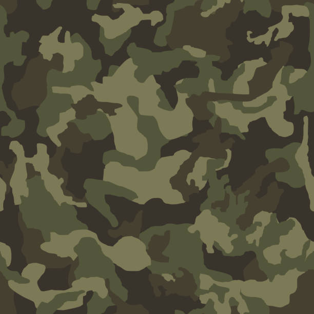Modern seamless vector military camouflage background for cloth Texture seamless vector military camouflage.Abstract army and hunting masking ornament. camouflage clothing stock illustrations
