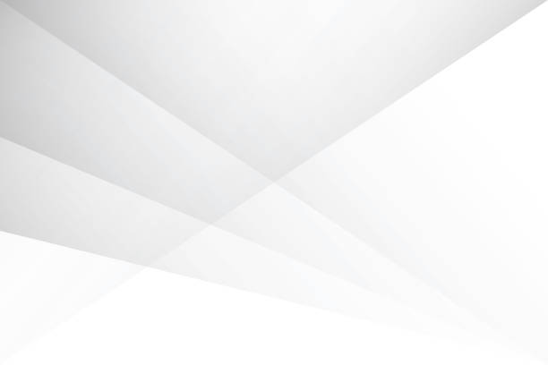abstrakcyjne geometryczne białe i szare tło. wektor, ilustracja. - szare tło obrazy stock illustrations