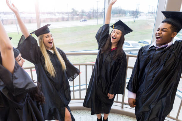 istock Diverse group of teens perform high school cheer 1149286952