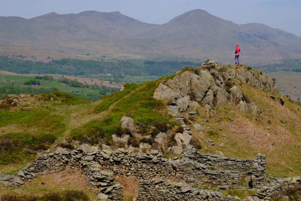 istock Woman on Coniston Summit in English Lake District 1149288077