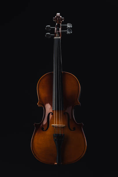 istock top view of classical wooden cello isolated on black 1149294643