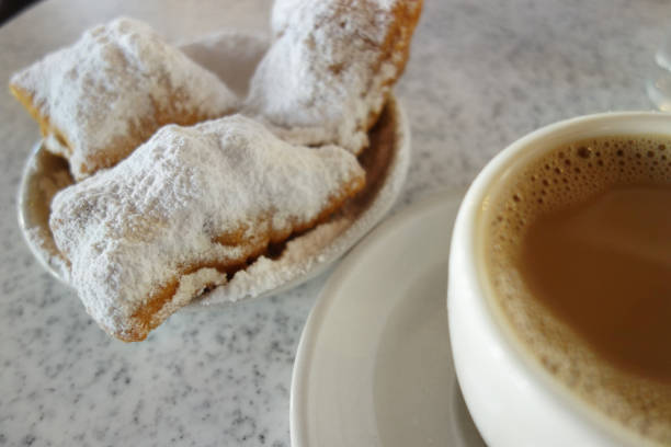 istock Beignets and chicory coffee in New Orleans 1149294790