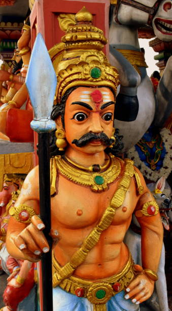istock Gate guardian at Sri Jada Muniswarar hindu temple in Penang 1149298403