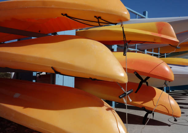 istock Orange sea kayaks 1149301403