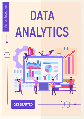 Poster Data Analytics Stock Illustration - Download Image Now ...