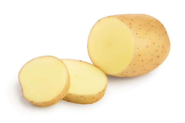 istock Young potato isolated on white background. Harvest new 1149305019