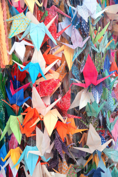 Paper cranes, Hiroshima, Japan