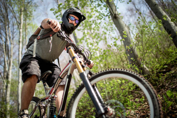 istock Adventure in the nature - downhill cycling 1149311323