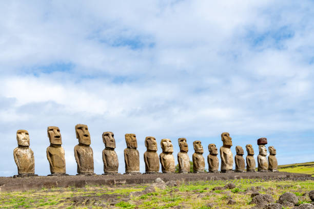 istock Dusk at Ahu Tongariki, Easter Island, Chile 1149314098