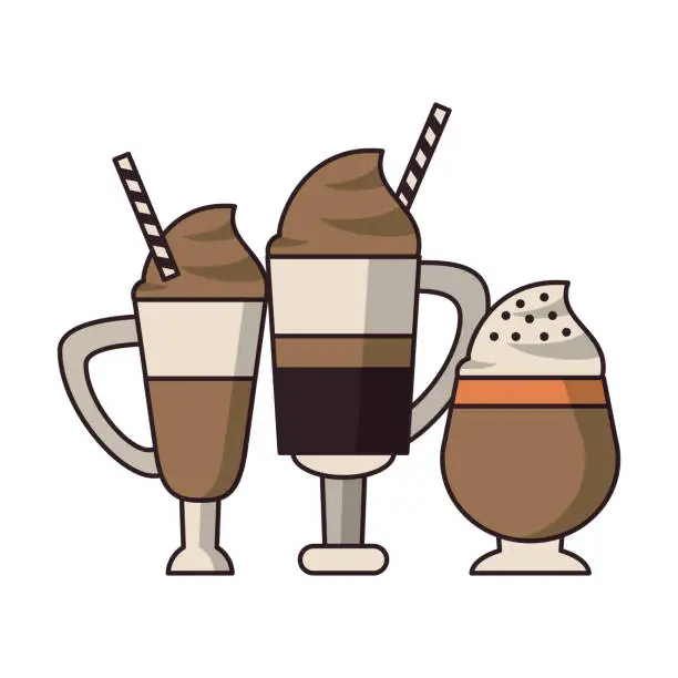 Vector illustration of coffee cafe concept cartoon