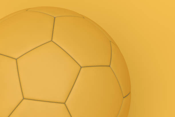 istock Minimal Soccer Ball on Yellow Background 1149317150