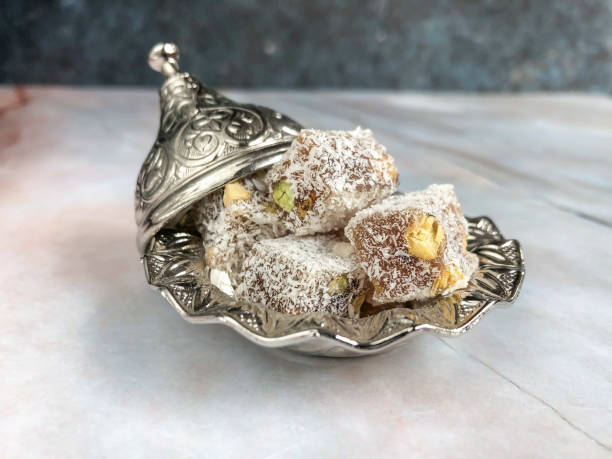istock Turkish delight with pistachio on a table 1149318543